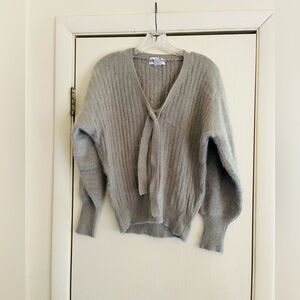 VTG angora ribbed dolman sleeve pullover Sèzane style jumper sweater M